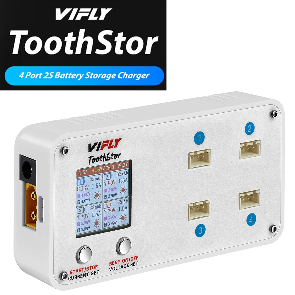 Drone Racing Charger - Caricabatterie VIFLY ToothStor a 4 porte