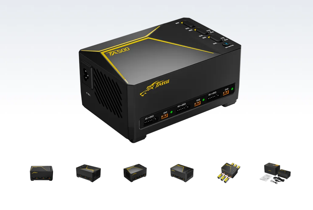 Caricabatterie TATTU TA500 a 6 - Drone Racing Charger recensione e prezzo