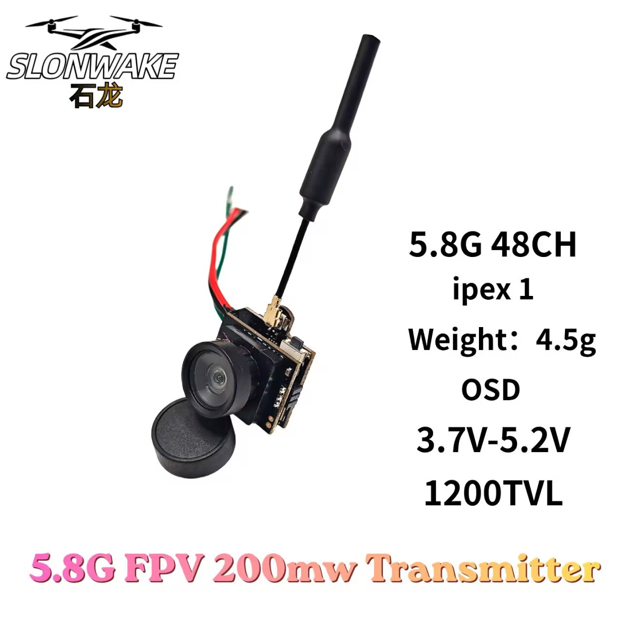SLONWAKE 5.8G Trasmettitore VT - Drone Racing Frame recensione e prezzo